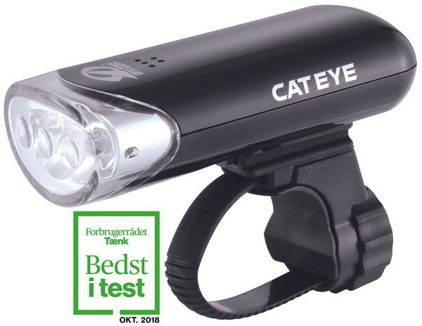 Cateye forlygte HL-EL135N Sort - TÆNK Testvinder