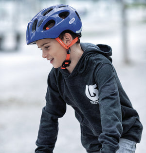 abus youn-i sparkling blue cykelhjelm str. 48-54 cm