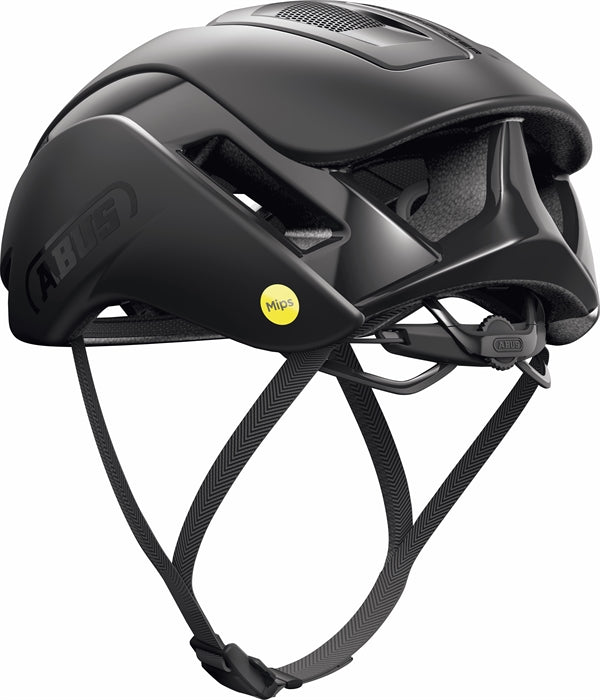 Abus Gamechanger 2.0 Velvet Black Mips. matsort aerohjelm til landevej og tri