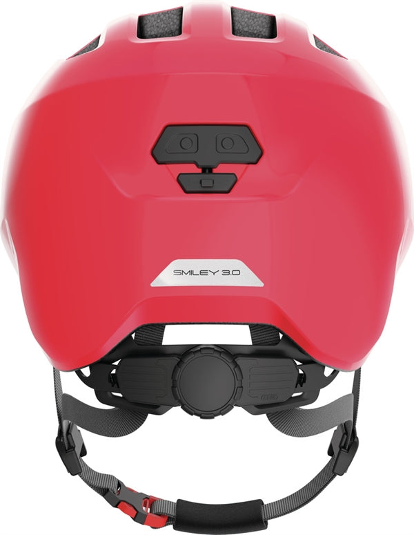 Abus Smiley 3.0 Shiny Red. Rød cykelhjelm til barn og baby