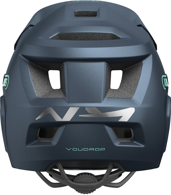 Abus Youdrop FF Midnight Blue 48-55 cm | blå fullface downhill og bmx hjelm til børn