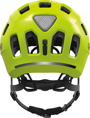 Abus Youn-I 2.0 Signal Yellow med LED lys | gul cykelhjelm til børn og unge