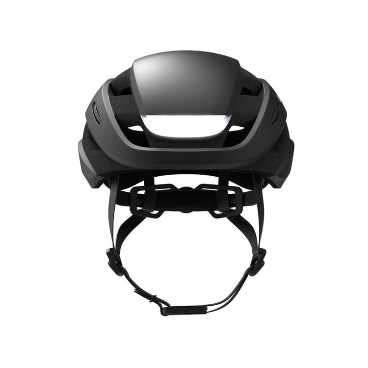 Lumos Ultra Charcoal Black Mips | sort cykelhjelm med indbygget lys og mips